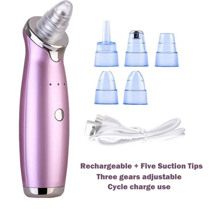 Blackhead Remover Face Deep Nose Cleaner T Zone Pore Acne Pimple Removal Vacuum Suction Facial Diamond Beauty Clean Skin Tool