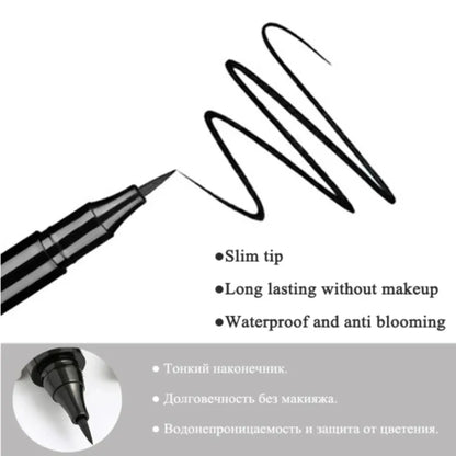 1 Pcs Liquid Eyeliner Pencil Fast-drying Waterproof Anti-sweat Lasting Eye Liner Black Brown Eyeliner Pen Makeup Comestics