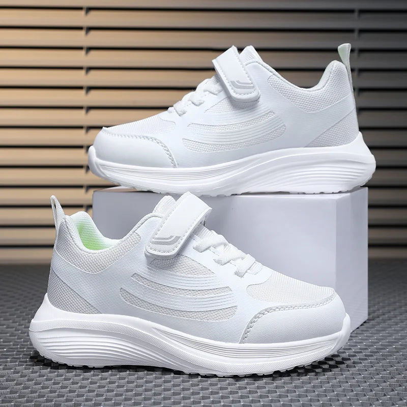 Kids Sneakers Girls School Casual Shoes Outdoor Breathable Running Shoes Soft Light Children Sports Shoe Fashion Girls Flats