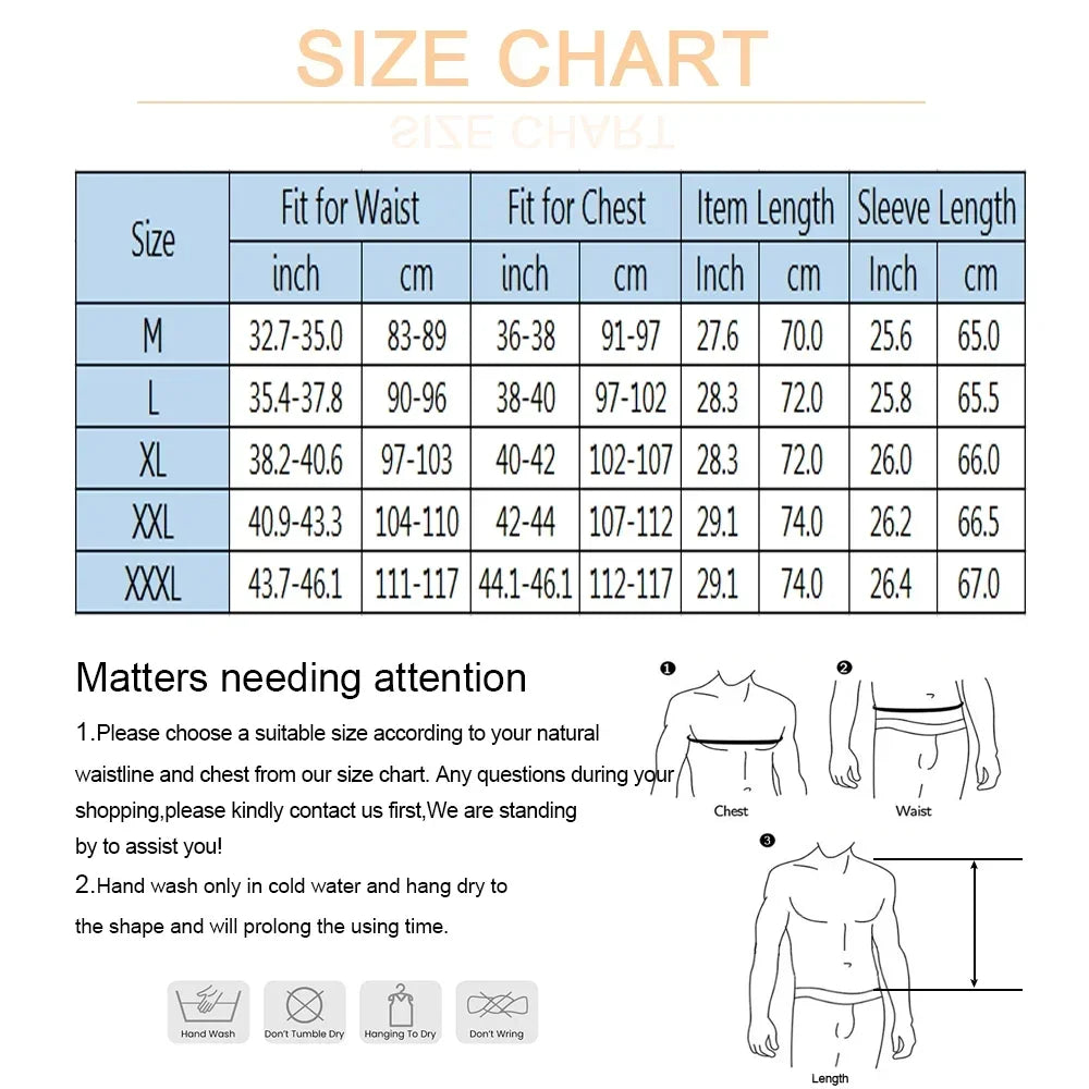 SEXYWG Weight Loss Jacket Men Sauna Sweat Body Shaper Hot Thermal Sportwear Slimming Long Sleeves Fitness Workout Fat Burning