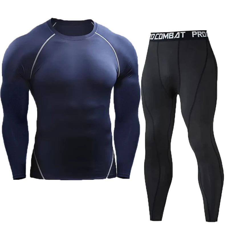 Men's Compression Set Men Sportswear Gym Fitness Suits