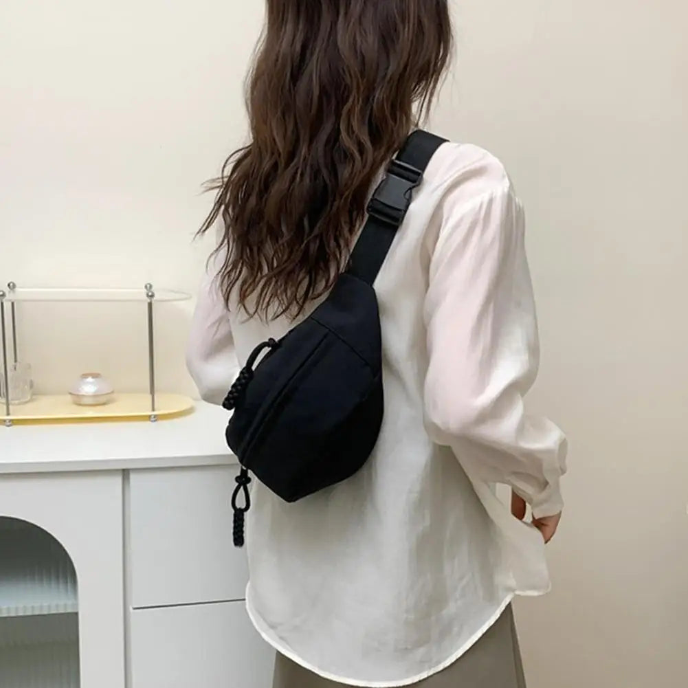 Waist Bags for Women Oxford Leisure Color Waist Bag Shoulder Crossbody Chest Bags Handbags All-match Messenger Belt Bags