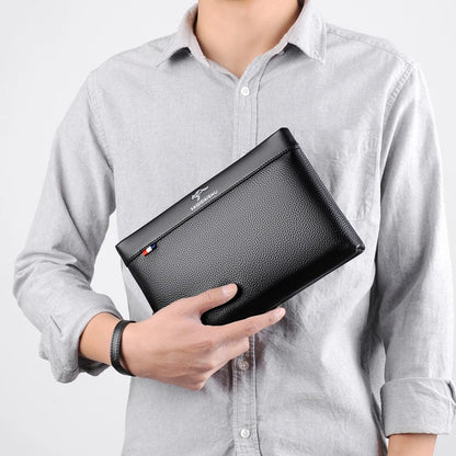 Men's Clutch Bag Genuine Leather Men Wrist Bag Fashion Business Clutch Wallet Man Envelope Bag Cow Leather Hand Bag For Men