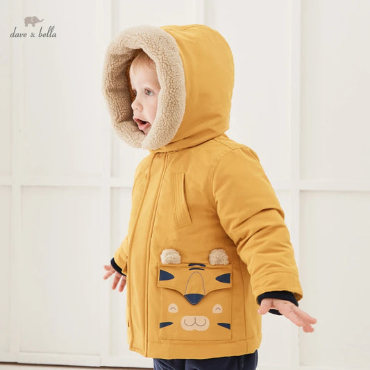 Dave Bella Children Parkas Winter Jacket For Boys Girls Warm Top Coat Kids Padding Jacket DB4223448