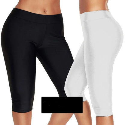 Elastic Waist Cycling Sports Shorts Women Yoga Pants Quick Dry 3/4 Running Trouser Female Crop Gym Leggings Fitness Tights 2023