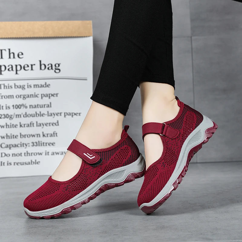 Summer Women's Casual Shoes High Quality Platform Soft Sole Outdoor Hiking Shoes Lightweight Anti Slip Fitness Sneakers Shoes