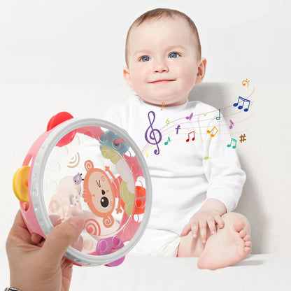 Montessori Baby Musical  Toys Children Musical Learning Educational Toy Clapping Tambourine Percussion Musical Instruments