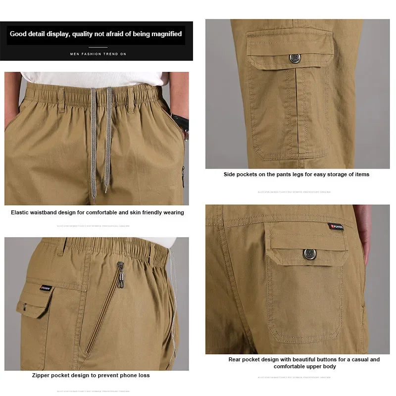 Men's Cropped Shorts Pure Cotton Business Gentleman Shorts