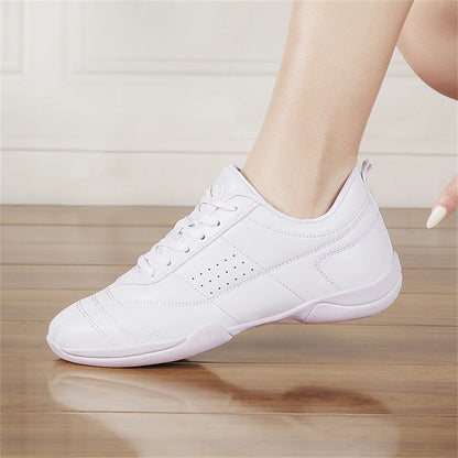 ARKKG Girls White Cheer Shoes Trainers Lightweight Youth Cheer Competition Sneakers Toddler Training Dance Tennis Shoes Kids.