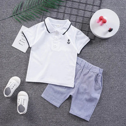 Boys Clothes Sets summer 1 To 5 Years Children Fashion Cotton T-shirts Shorts 2pcs Tracksuits For Baby Kids Sports Suits Outfits