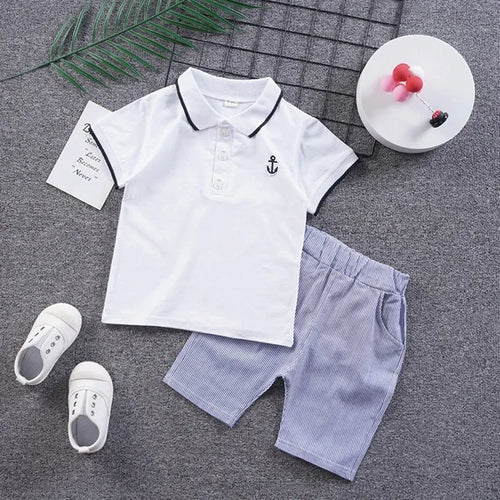 Boys Clothes Sets summer 1 To 5 Years Children Fashion Cotton T-shirts Shorts 2pcs Tracksuits For Baby Kids Sports Suits Outfits