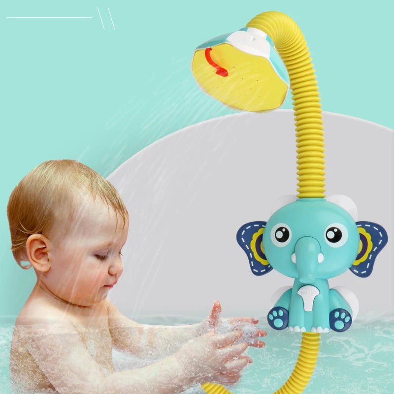 New Bath Toys Baby Water Game Elephant Model Faucet Shower Electric Water Spray Toy Swimming Bathroom Baby Toys For Kids Gifts