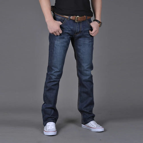 Men's Denim Jeans Pants Casual Streetwear Skateboard Denim Trousers