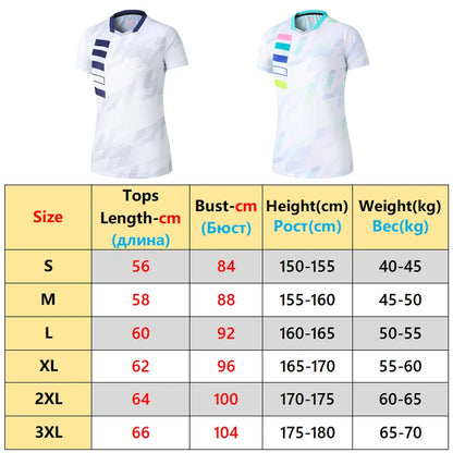 Exercise Training T  Women V Neck Badminton 3D Short Sleeves