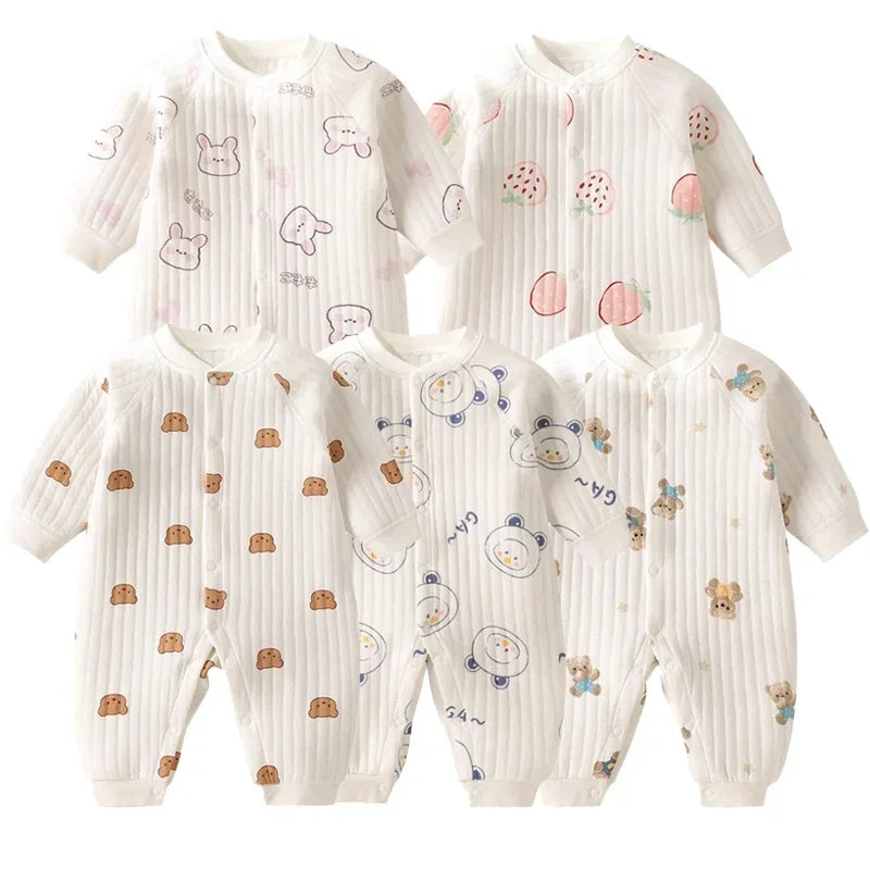 Baby Girl Clothes 2024  Newborn 100% Cotton Long Sleeve Bodysuits & One-pieces Knitting Jumpsuits For Newborn Baby Outfit