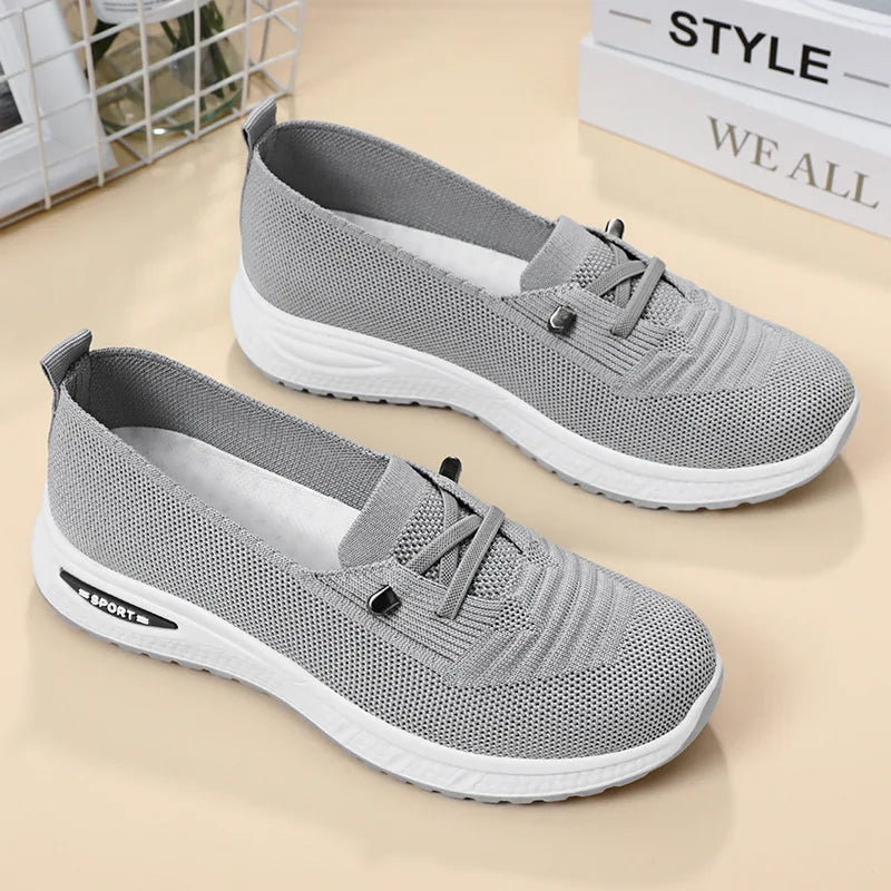 Women Casual Shoes Fashion Breathable Walking Mesh Flat Shoes Sneakers Women 2024 Gym Vulcanized Shoes Pink Female Footwear