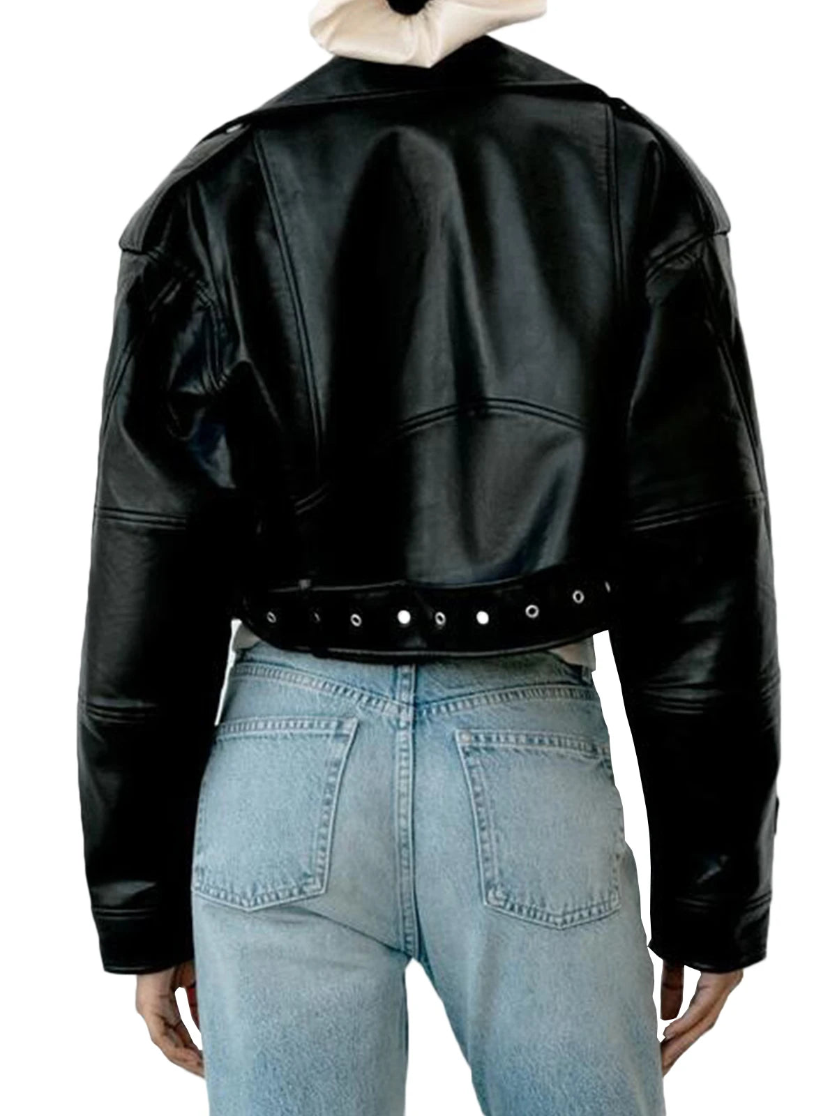 Women Faux PU Leather Jacket