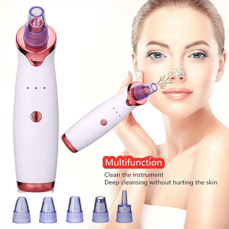 Blackhead Remover Face Deep Nose Cleaner T Zone Pore Acne Pimple Removal Vacuum Suction Facial Diamond Beauty Clean Skin Tool