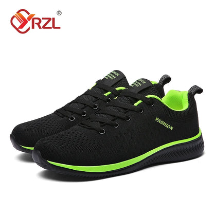 YRZL Men Running Sneakers Women Lightweight Sport Shoes Classical Mesh Breathable Casual Shoes Male Fashion Moccasins Sneakers