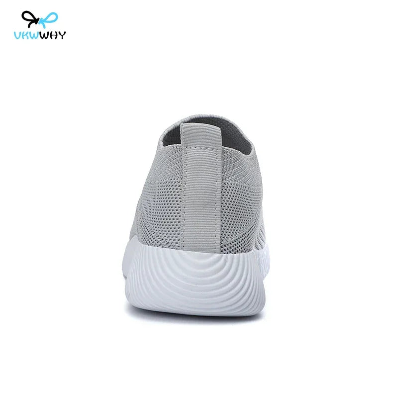 Flying Mesh Breathable Running Shoes Comfort Plus Size Casual Sneakers Women Vulcanized Shoe Women Sneakers Slip on Flats Shoes