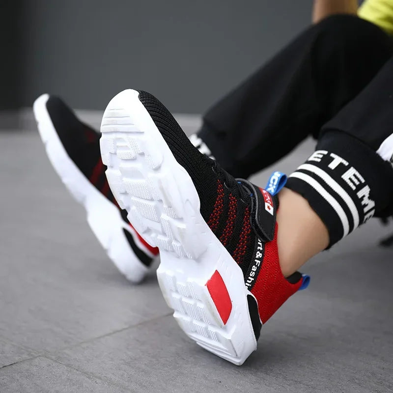 Children Sneakers Shoes Boys Lightweight Breathable Mesh Kids Soft Sole Casual Outdoor Boys Sports Running Girls Tennis Walking