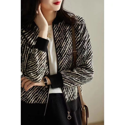 Long Sleeve Women Cashmere cardigan Autumn and Winter O-Neck  Cashmere Cardigan Sweater Coat