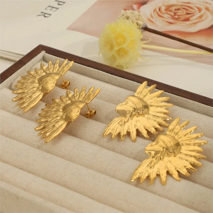 Earrings For Women Stainless Steel Gold Plated Women