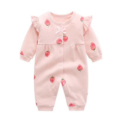 princess style Newborn baby girls clothes 100% Cotton Baby Rompers Soft Infant Clothing toddler baby girl jumpsuits