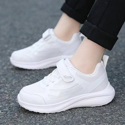 Kids Sneakers Girls School Casual Shoes Outdoor Breathable Running Shoes Soft Light Children Sports Shoe Fashion Girls Flats