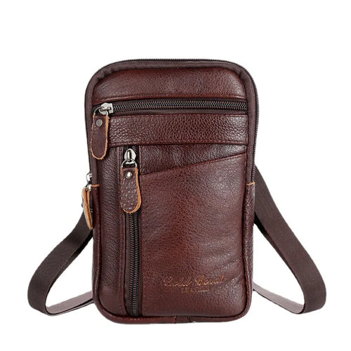 Men's Genuine Leather Crossbody Shoulder Bags