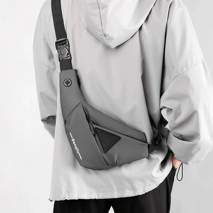 Men's Shoulder Bag Waterproof USB Oxford Crossbody Bag