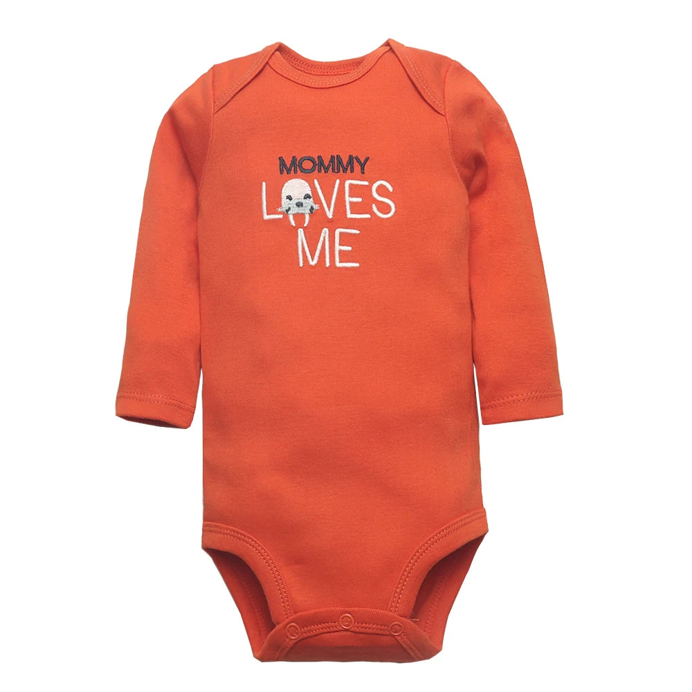 Spring Autumn Baby Bodysuits 3/4/5PCS Long Sleeve Baby Boy Girl Clothes 100% Cotton Newborn Body Infant 0-24Month Bebe Jumpsuit