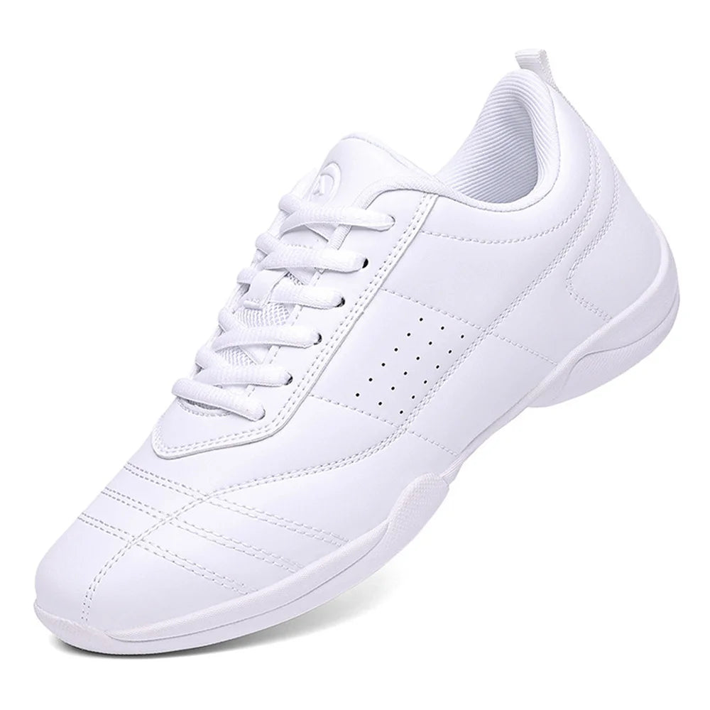 ARKKG Girls White Cheer Shoes Trainers Lightweight Youth Cheer Competition Sneakers Toddler Training Dance Tennis Shoes Kids.