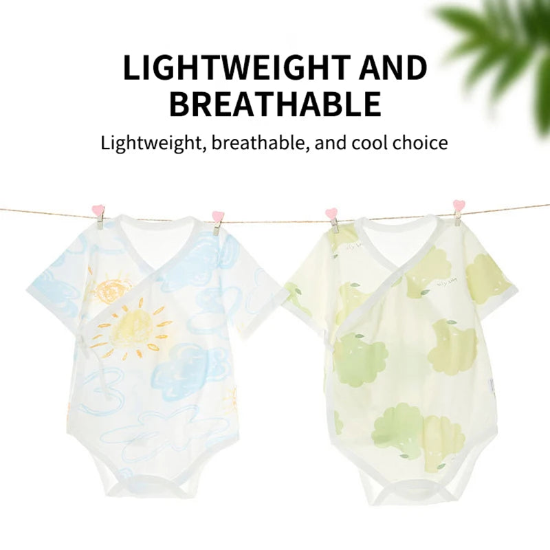 MOOZ Baby Romper Clothes 2024 Summer Bodysuits & One-pieces 0 to 3 Months For Infants Baby Sleeveless Cotton Home Outfit CFS078