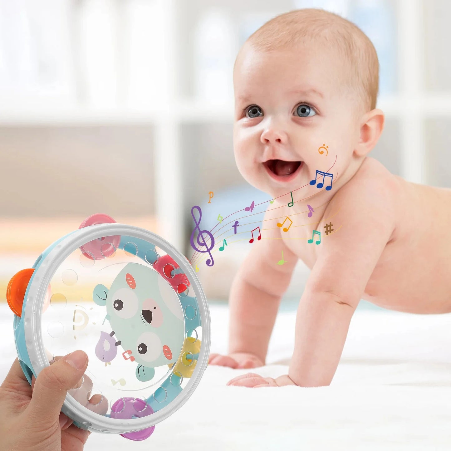 Montessori Baby Musical  Toys Children Musical Learning Educational Toy Clapping Tambourine Percussion Musical Instruments