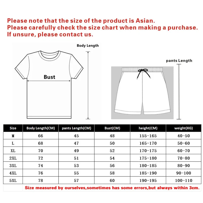 New Summer Sports Set Men's and Women's Round Neck Short sleeved T-shirt Fitness Running Training Clothes Fashion Casual Morning