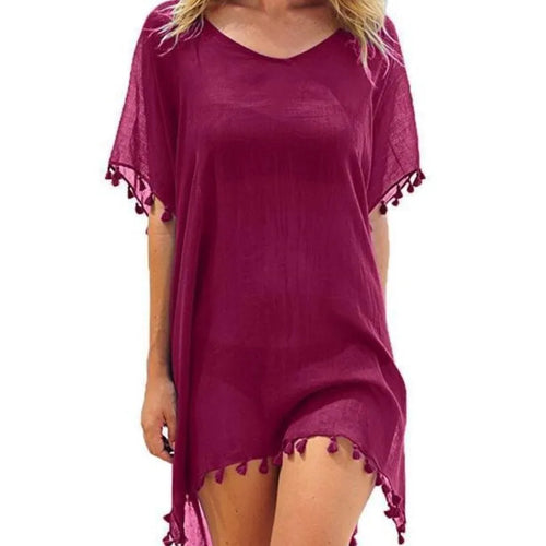 Women Beach Cover Up Lace Hollow Crochet Swimsuit Beach Dress Women 2024 Summer Cover-Ups Bathing Suit Ladies Beach Wear Tunic