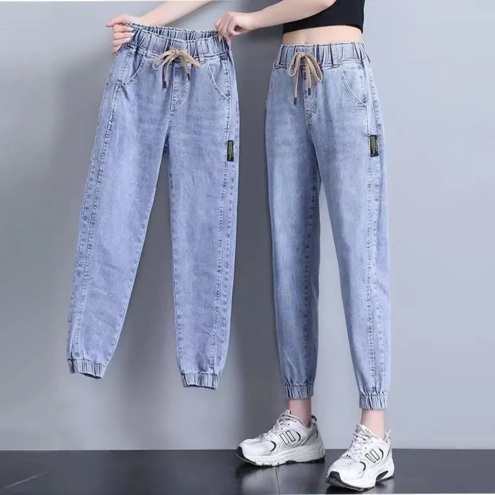 Harem Pants Vintage High Waist Jeans for Woman