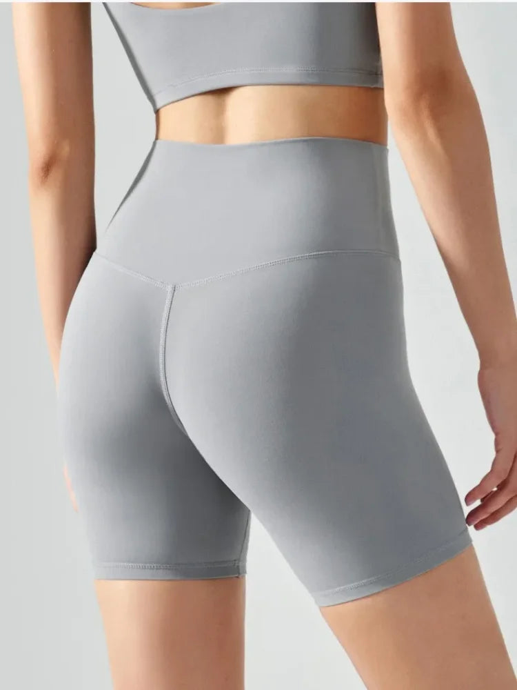 Summer Yoga Sports Shorts Woman's Tight Booty Cycling Shorts Naked High Waist Breathable Quick-dry Fitness Shorts Gym Shorts