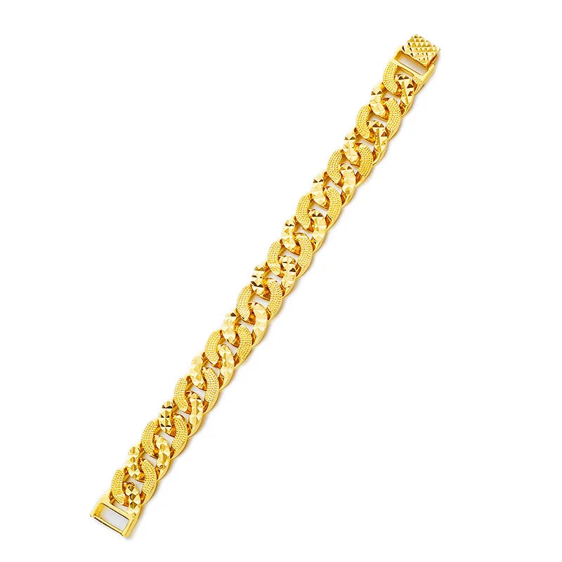 Forever Not Fade 24K Gold Filled Jewelry Bracelets for Men