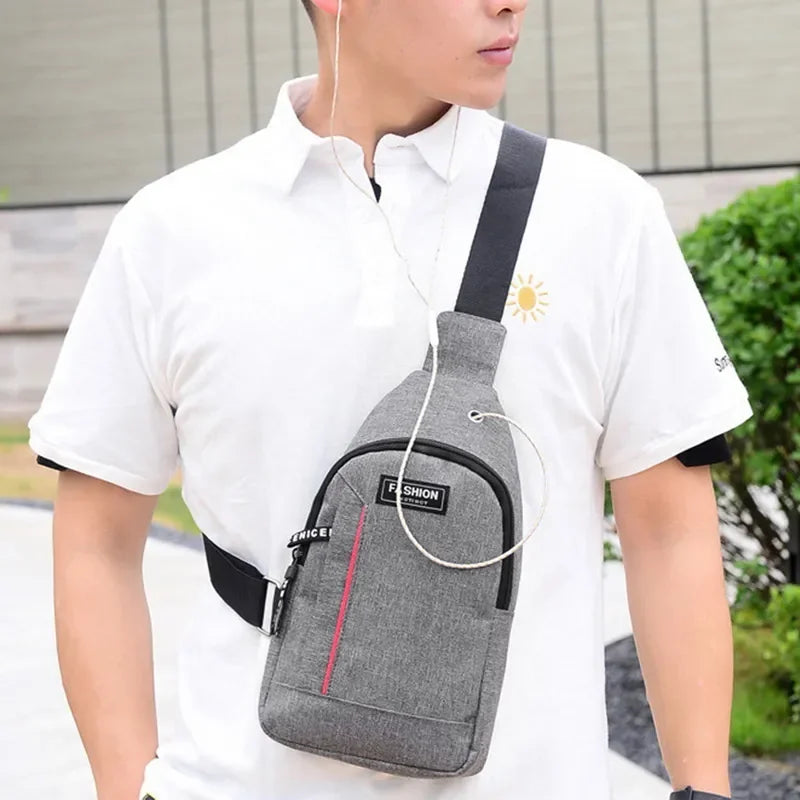 Crossbody Pack Neck Fanny Outdoor Bag Small Handbag Chest Phone Cross Shoulder Bags Gym Pocket 2023 Body Fashion Man Side Male