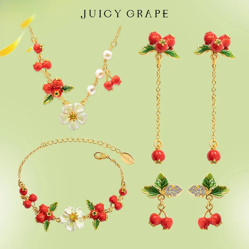 Juicy Grape Luxry Hawthorn Jewelry Set for Women