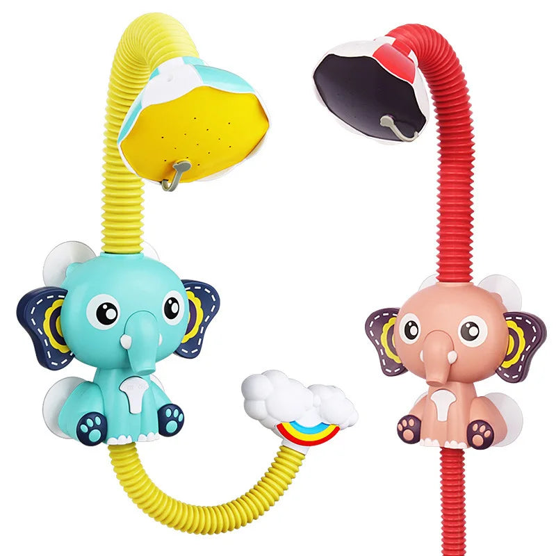 New Bath Toys Baby Water Game Elephant Model Faucet Shower Electric Water Spray Toy Swimming Bathroom Baby Toys For Kids Gifts