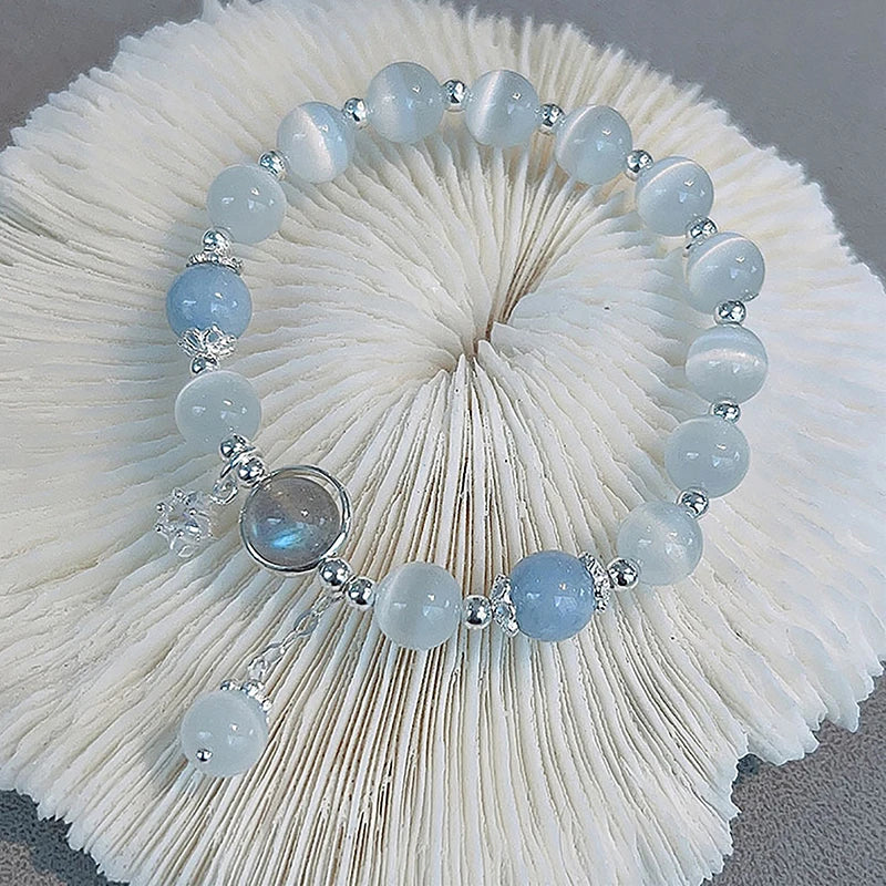 Original Opal Sea Blue Treasure Moonlight Crystal Bracelet