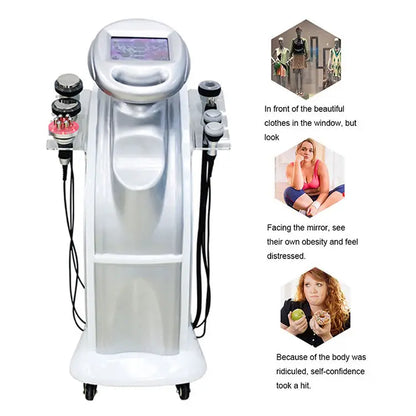 Professional Cavitation Body Sculpting Machine 7 Handles 80k Lymphatic Drainage Vacuum Losing Weight Fat Burn Beauty equipment