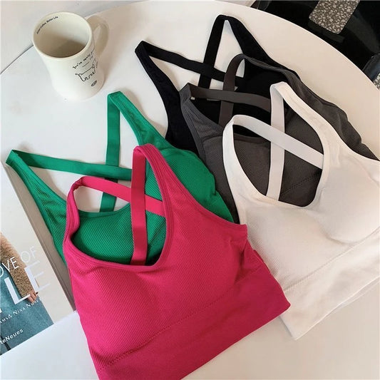 Sexy Sports Bra Yoga Bra Fitness Top Women Seamless High Impact Sports Bra Sports Underwear Push-Up Bra Sportswear Bralette