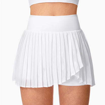 VITALINOVO Women's Pleated Tennis Skirt Golf Skorts for Woman High Waisted Lightweight Athletic Shorts Pockets Flowey Skater