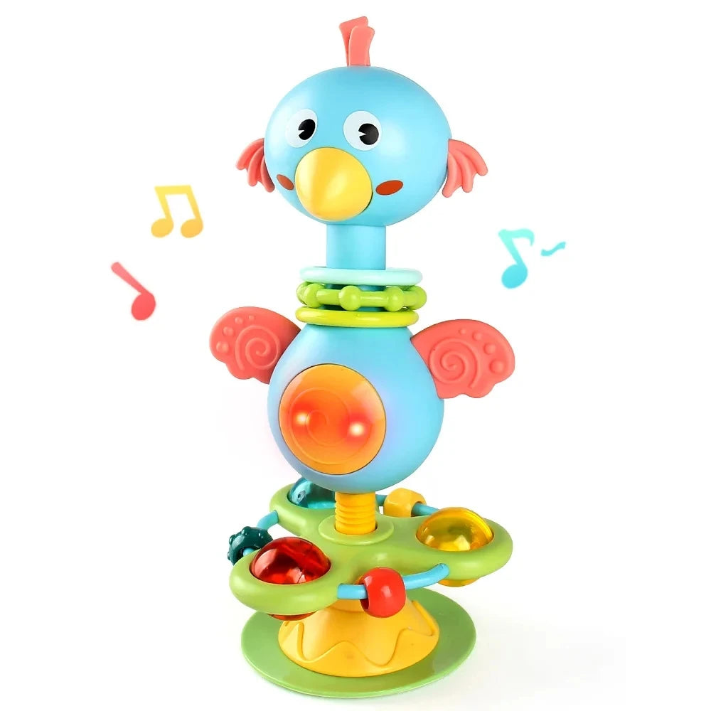 Baby Cartoon Soothing Ringing Toy Fun Sound Effects Nursery Rhyme Baby Dining Table Suction Cup Puzzle Early Education Toy