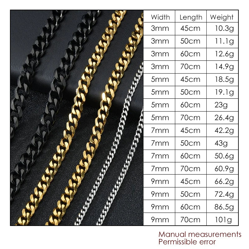 Stainless Steel Chains Necklace for Men