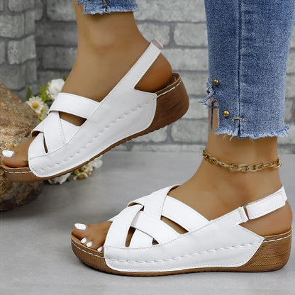 Women Sandals Lightweight Wedge Heels Sandals For Summer 2024 Trend Shoes Women Wedges Heeled Sandals Women's Summer Footwear